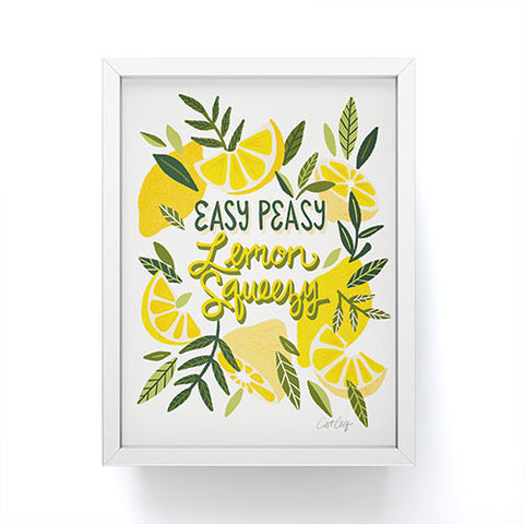 Cat Coquillette Easy Peasy Lemon Squeezy Citru Framed Mini Art Print