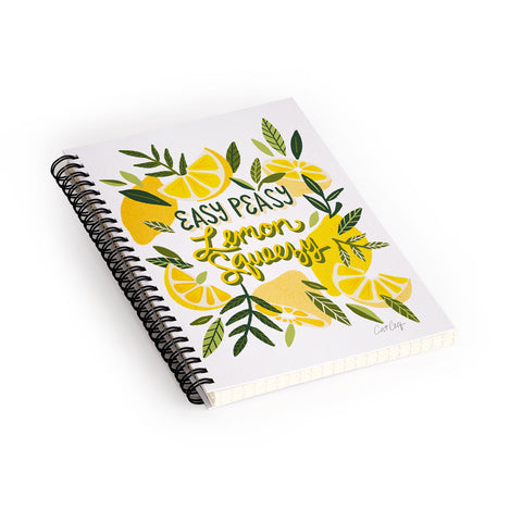 Cat Coquillette Easy Peasy Lemon Squeezy Citru Spiral Notebook