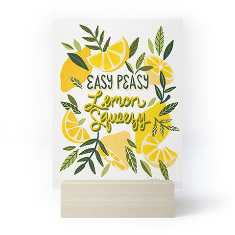 Cat Coquillette Easy Peasy Lemon Squeezy Citru Mini Art Print