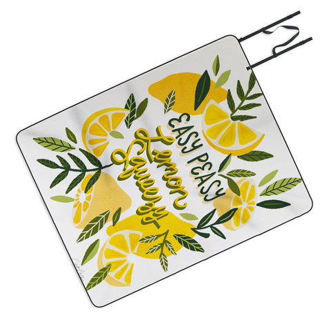 Cat Coquillette Easy Peasy Lemon Squeezy Citru Picnic Blanket