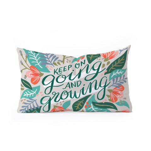 Cat Coquillette Keep on Going and Growing Oblong Throw Pillow