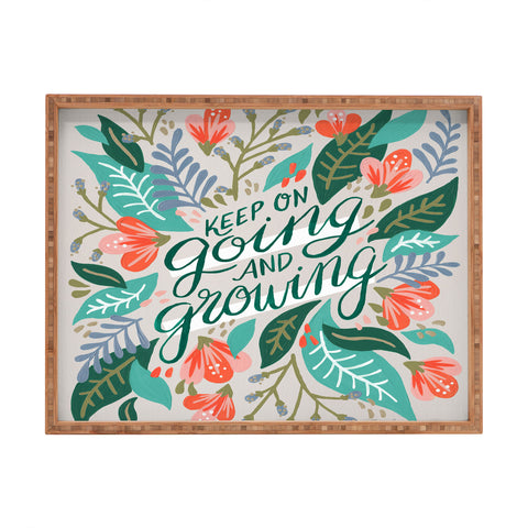 Cat Coquillette Keep on Going and Growing Rectangular Tray