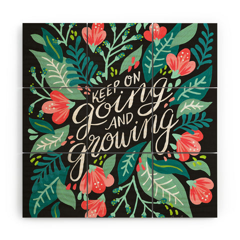 Cat Coquillette Keep on Going Growing Pink Wood Wall Mural