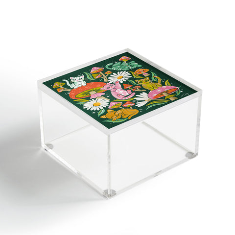 Cat Coquillette Kittens and Shrooms 6 Acrylic Box