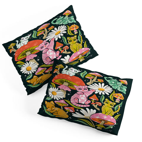 Cat Coquillette Kittens and Shrooms 7 Pillow Shams
