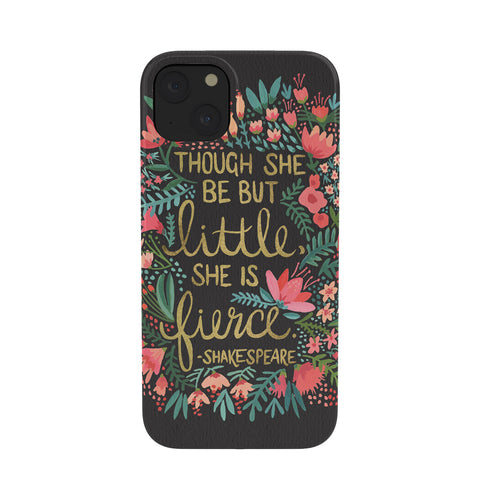Cat Coquillette Little Fierce on Charcoal Phone Case