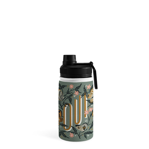 Cat Coquillette Oui Butterflies Mint Gold Water Bottle