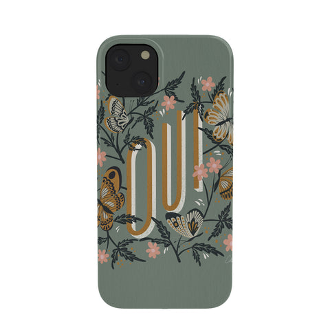 Cat Coquillette Oui Butterflies Mint Gold Phone Case