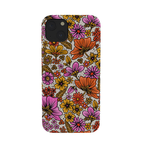 Cat Coquillette Retro Flower Power Pink Red Phone Case