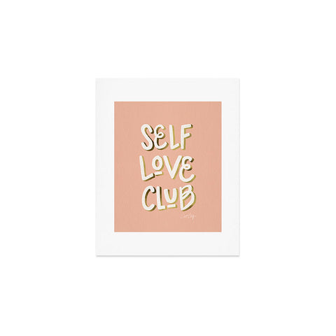 Cat Coquillette Self Love Club Blush Gold Art Print