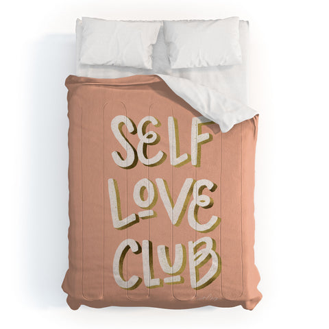 Cat Coquillette Self Love Club Blush Gold Comforter