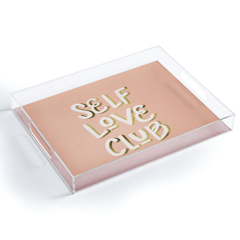 Cat Coquillette Self Love Club Blush Gold Acrylic Tray