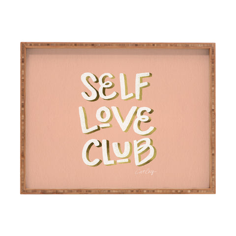 Cat Coquillette Self Love Club Blush Gold Rectangular Tray