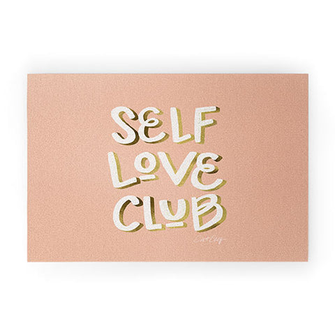 Cat Coquillette Self Love Club Blush Gold Welcome Mat