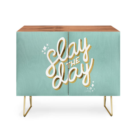 Cat Coquillette Slay the Day Mint Gold Credenza