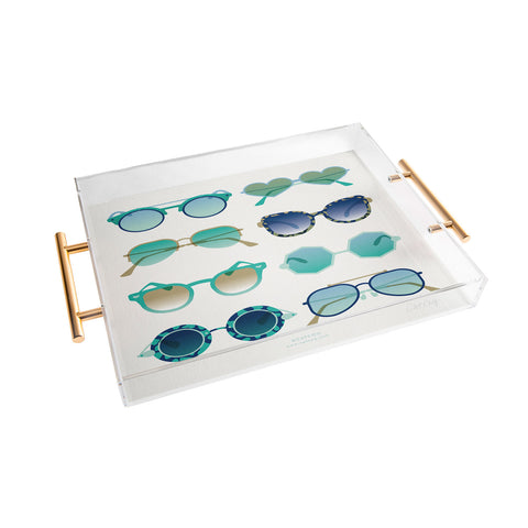 Cat Coquillette Sunglasses Collection Blue Acrylic Tray