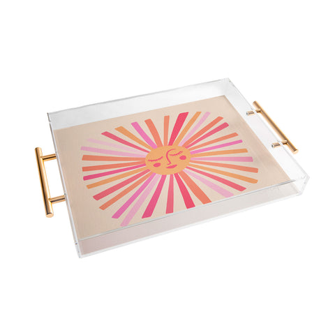 Cat Coquillette Sunshine Pink Acrylic Tray
