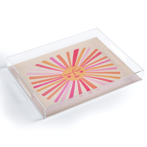 Cat Coquillette Sunshine Pink Acrylic Tray