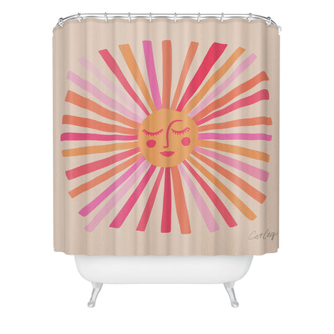 Cat Coquillette Sunshine Pink Shower Curtain