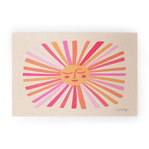 Cat Coquillette Sunshine Pink Welcome Mat