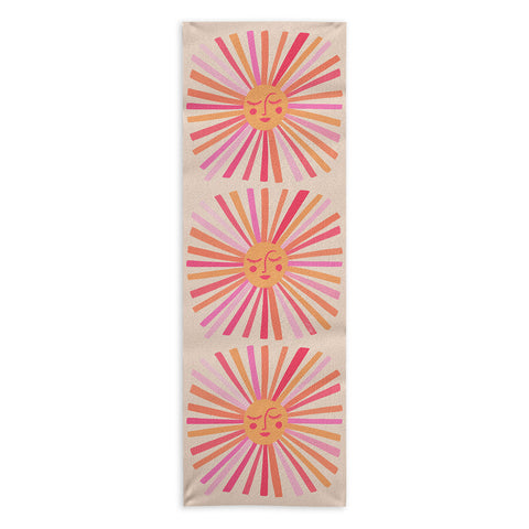 Cat Coquillette Sunshine Pink Yoga Towel