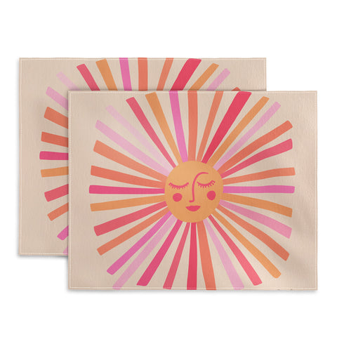 Cat Coquillette Sunshine Pink Placemat