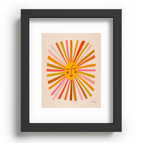 Cat Coquillette Sunshine Retro Ochre Palette Recessed Framing Rectangle