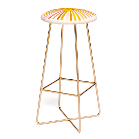Cat Coquillette Sunshine Retro Ochre Palette Bar Stool