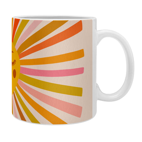 Cat Coquillette Sunshine Retro Ochre Palette Coffee Mug