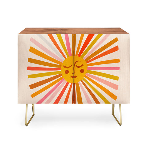 Cat Coquillette Sunshine Retro Ochre Palette Credenza