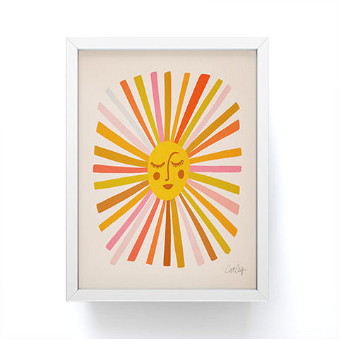 Cat Coquillette Sunshine Retro Ochre Palette Framed Mini Art Print