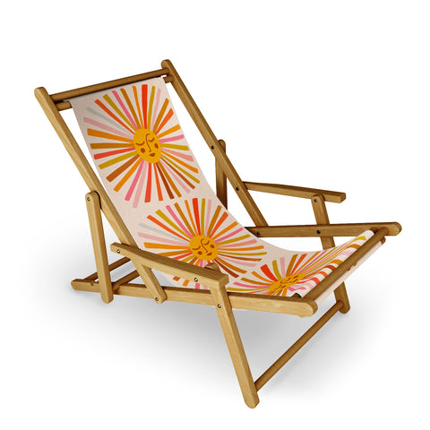 Cat Coquillette Sunshine Retro Ochre Palette Sling Chair