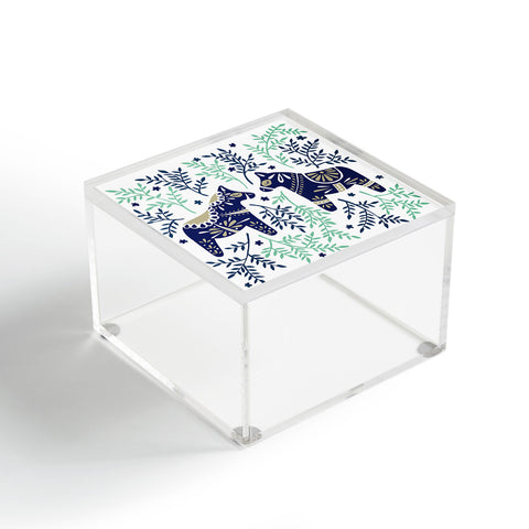 Cat Coquillette Swedish Dala Horse Acrylic Box