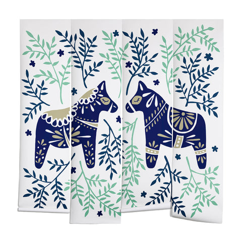 Cat Coquillette Swedish Dala Horse Wall Mural