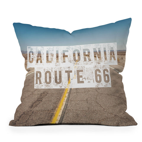 Catherine McDonald California Route 66 Outdoor Throw Pillow