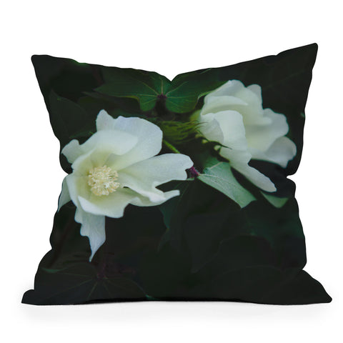 Catherine McDonald Cotton Blossom Outdoor Throw Pillow