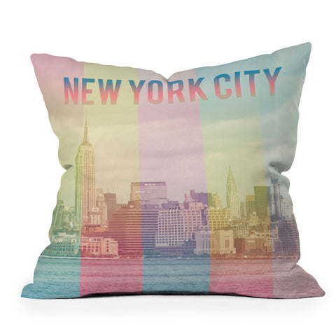Catherine McDonald New York City Outdoor Throw Pillow