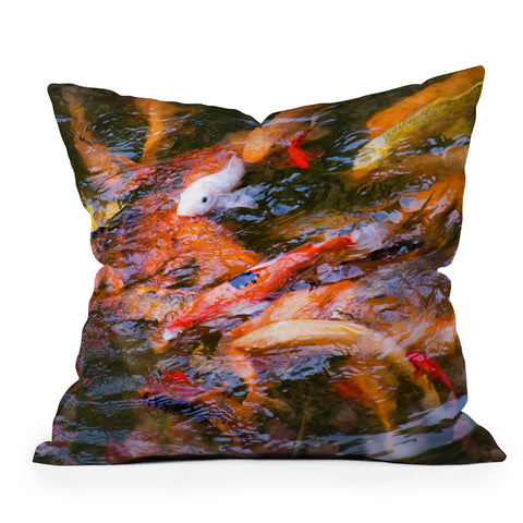 Catherine McDonald Ornamental Carp Outdoor Throw Pillow
