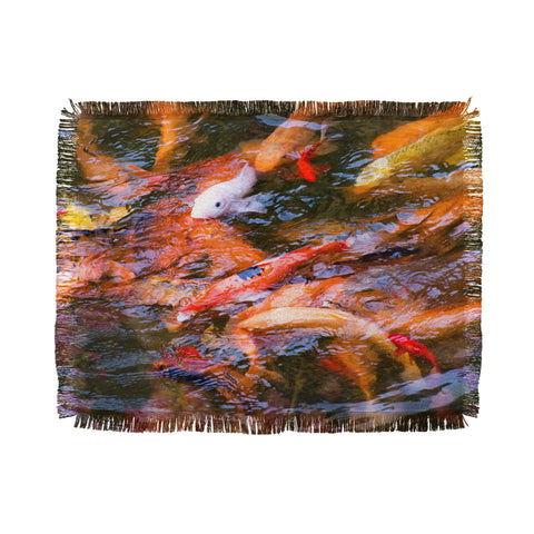 Catherine McDonald Ornamental Carp Throw Blanket