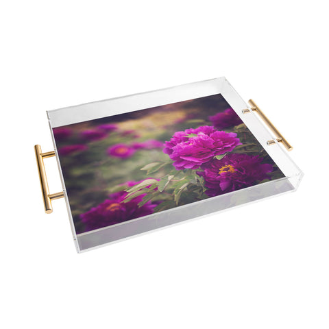 Catherine McDonald Peony Garden At Dayan Pagoda Acrylic Tray