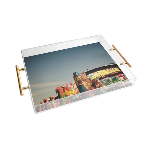 Catherine McDonald ROUTE 66 CADILLACS Acrylic Tray