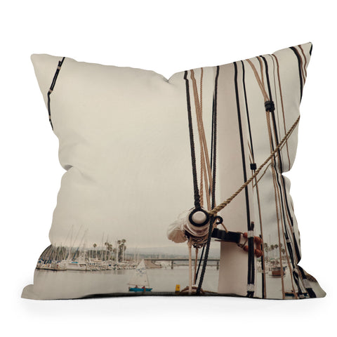 Catherine McDonald Sail Dana Point Outdoor Throw Pillow