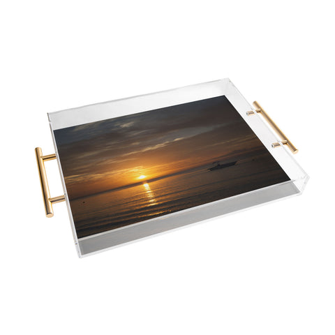 Catherine McDonald South Pacific Sunset Acrylic Tray