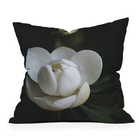Catherine McDonald Steel Magnolia Outdoor Throw Pillow
