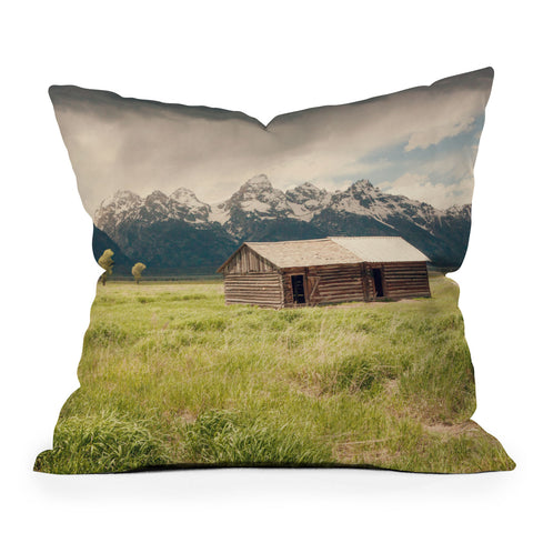Catherine McDonald Summer In The Tetons Outdoor Throw Pillow