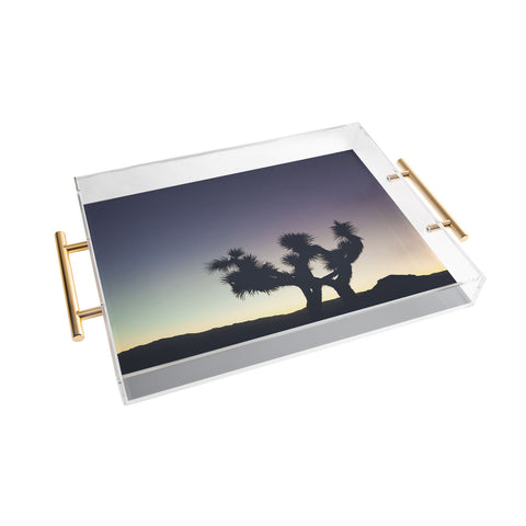 Catherine McDonald Sunset at Joshua Tree Acrylic Tray