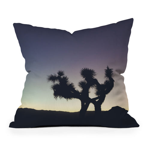 Catherine McDonald Sunset at Joshua Tree Outdoor Throw Pillow