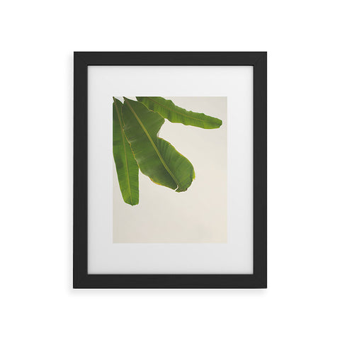 Catherine McDonald Tropical Banana Leaves Framed Art Print
