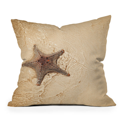 Catherine McDonald Tropical Starfish Outdoor Throw Pillow