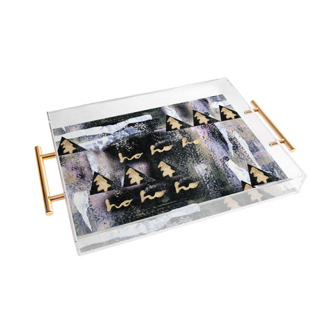 CayenaBlanca A White Christmas Acrylic Tray